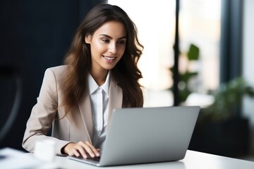Laptop computer portrait office.