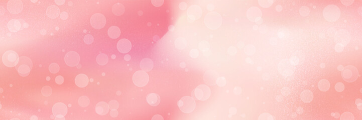 Girly pink blush gradient seamless bg with overlay noisy pattern. Abstract vector background with circles and ombre. Romantic wallpaper © Kusandra