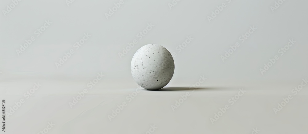 Wall mural A ball showcased against a white backdrop leaving space for text or graphics within the image. Creative banner. Copyspace image