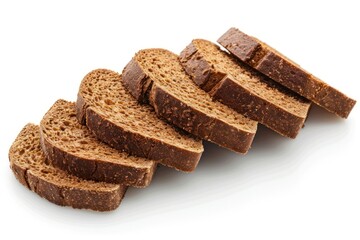 Healthy whole grain bread slices