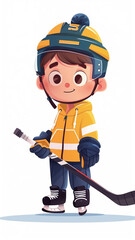 A Young Hockey Player's Dream: Ready for the Puck Drop