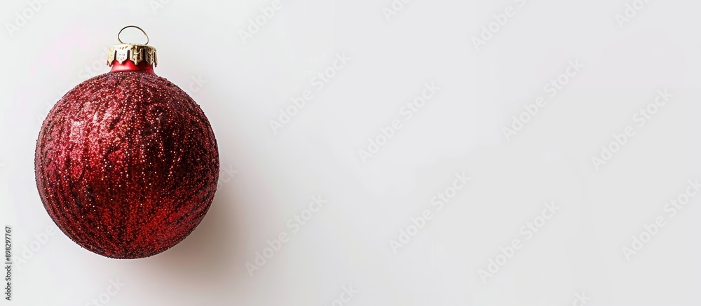Aufkleber A Christmas ornament set against a white backdrop suitable for adding text or images. Creative banner. Copyspace image