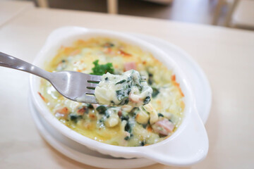 Baked spinach or Baked spinach with cheese