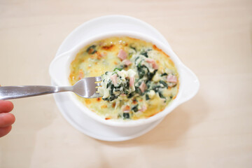 Baked spinach or Baked spinach with cheese