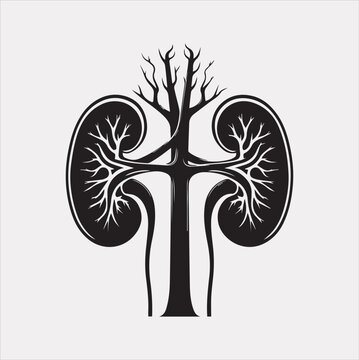 recommend clip art: kidney vector silhouette on a white background