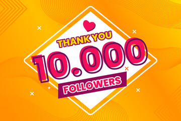 Thank you 10000 followers thank giving social media community post or Thank you followers peoples