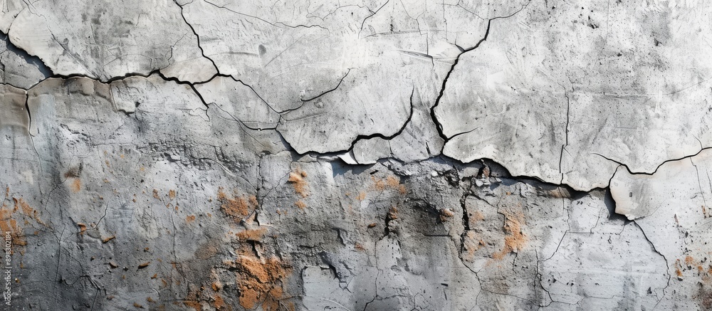 Poster texture of a cracked wall with copy space image