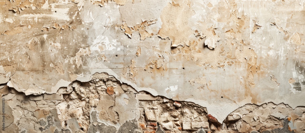 Aufkleber an image of a damaged wall with available copy space for text or designs