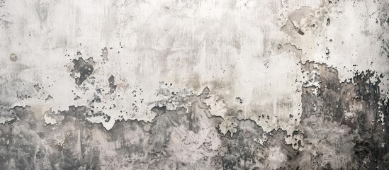 Obraz premium Background of an aged grungy wall with white and gray hues for a monochrome texture Perfect for a copy space image