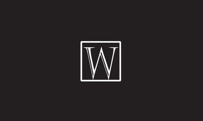 W, WW, Abstract Letters Logo Monogram