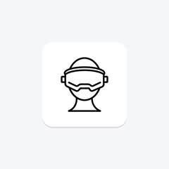 Virtual Reality line icon , vector, pixel perfect, illustrator file