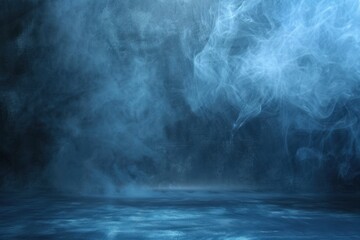 Blue smoke background blackboard outdoors texture.