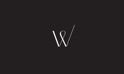 W, WW, Abstract Letters Logo Monogram