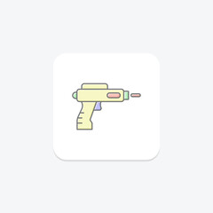 Shooting Game lineal color icon , vector, pixel perfect, illustrator file