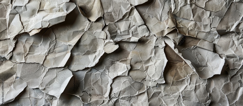 Aufkleber Texture of crushed paper with copy space image