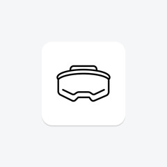 Oculus line icon , vector, pixel perfect, illustrator file