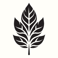 Leaf Silhouette Vector Illustration Design