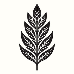 Leaf Silhouette Vector Illustration Design