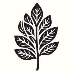 Leaf Silhouette Vector Illustration Design