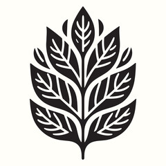 Leaf Silhouette Vector Illustration Design