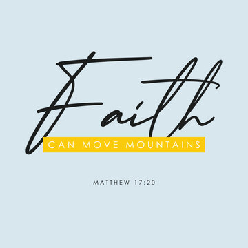 Faith verse, Bible verse text vector, Printable scripture text, Bible text art vector	