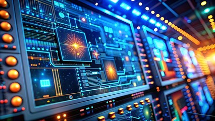 AI cyber security threat illustration, black IT specialist analysing data information technology, AI GENERATED