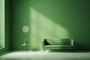 Light green aesthetic architecture furniture lighting.