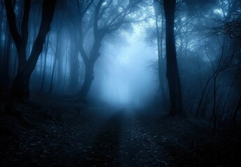 Fototapeta premium Misty Forest Path