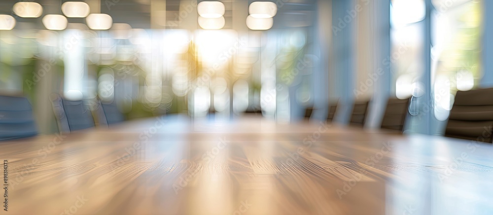 Aufkleber blurred background of an empty meeting or conference room with copy space image