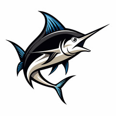 Marlin fish icon vecor