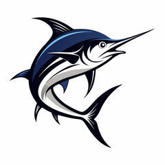 Marlin fish icon vecor