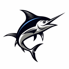 Marlin fish icon vecor