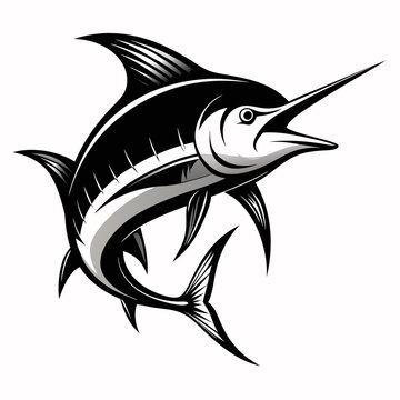recommend clip art: Marlin fish icon vecor
