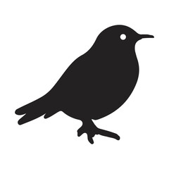 bird silhouette vector illustration for logo icon 