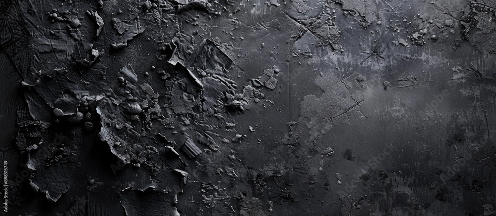 Aufkleber Black textured abstract background with copy space image