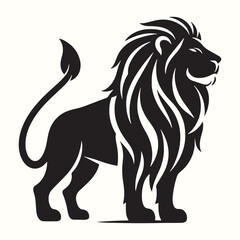 Lion Silhouette Vector Illustration Design