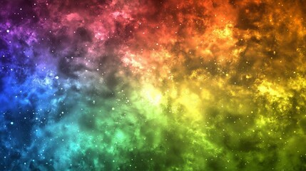 Bright colorful nebula cloud of gas and dust forming stars background