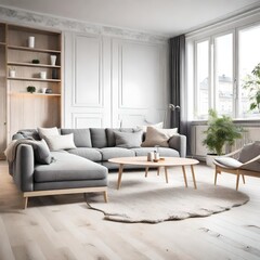 Fototapeta premium living room interior