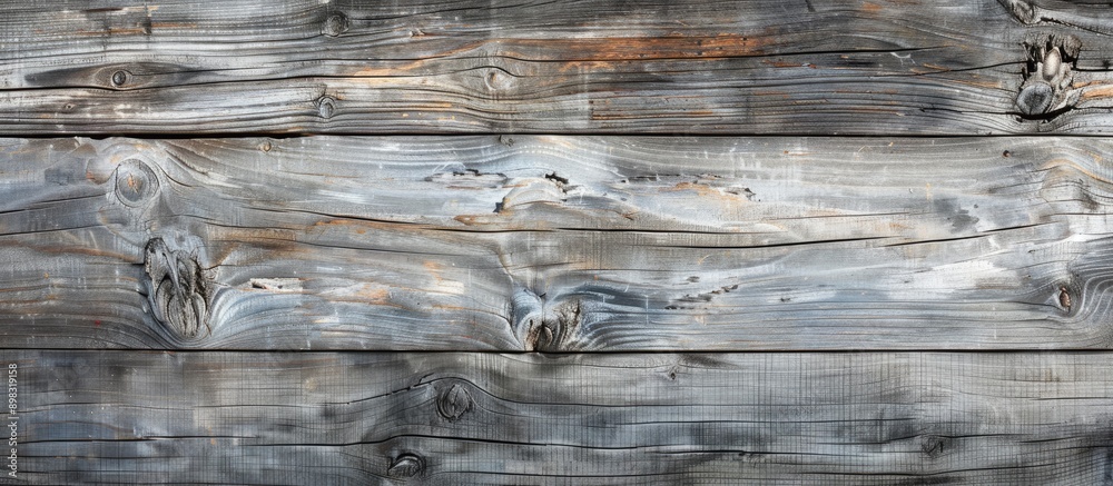 Poster aged wooden texture background with grey tones and copy space image