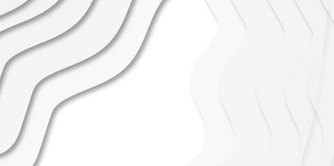 Abstract Luxury paper cut background, Abstract decoration, white pattern lines gradients, Abstract wavy line 3d paper cut white background. seamless white background, vector illustration.