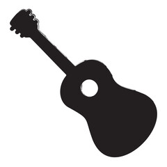 guitar brush strokes on a white background. Vector illustration.