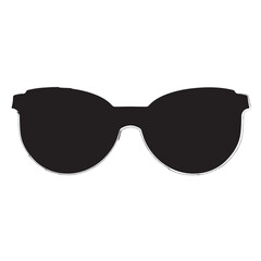 Fototapeta premium glasses icon isolated on white background, vector illustration.