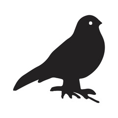 bird silhouette vector illustration for logo icon 