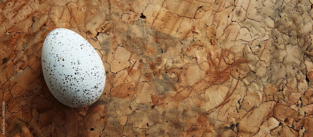 Poster cork background with easter egg copy space image
