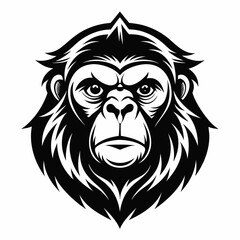 Obraz premium orangutan head icon 