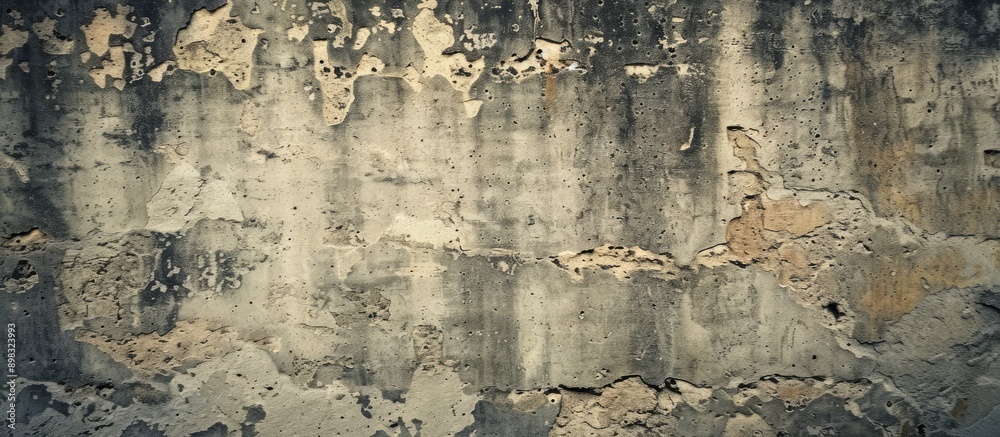 Poster texture of aged concrete wall with space for copy on top