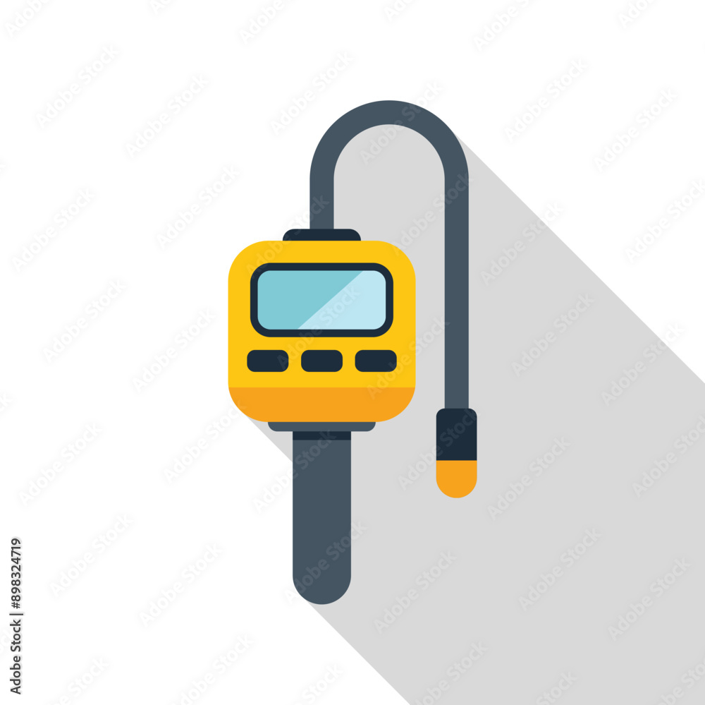 Poster gas analyzer device measuring methane level with sensor