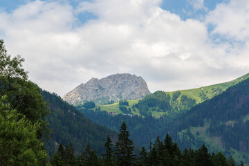 View of Dolomites from Campitello di Fassa - Val di Fassa - Italy