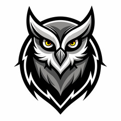 owl head icon vector