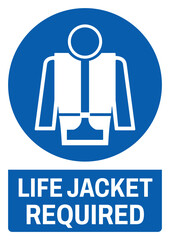 ISO mandatory safety signs v2 tex variation_life jacket required size a4/a3/a2/a1	
